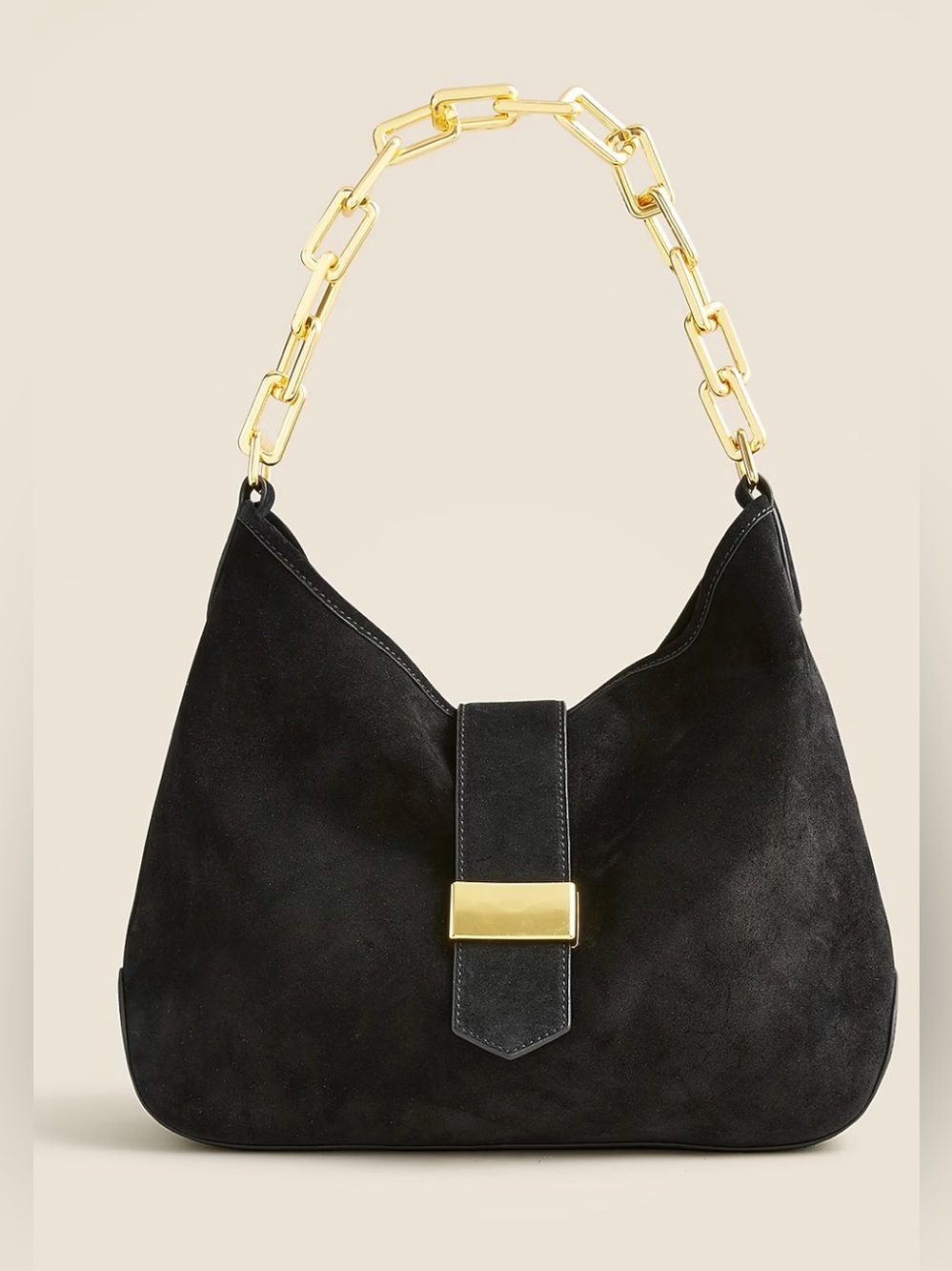 NWOT New JCrew Berkeley chainlink shoulder bag in suede
